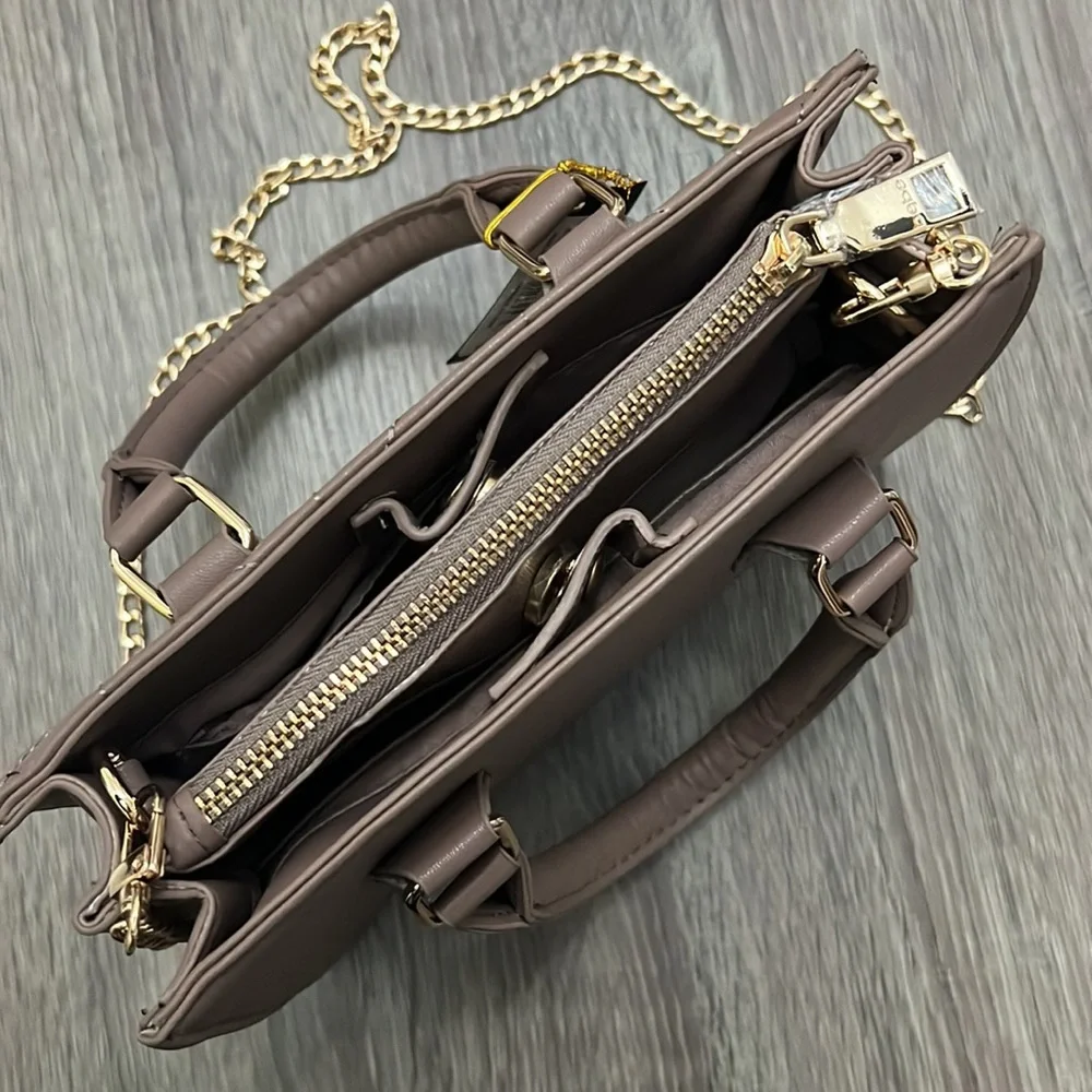 NWT Bebe Handbag Crossbody Bag with Rhinestones and Gold Chain Strap MSRP $109 - Picture 6 of 10